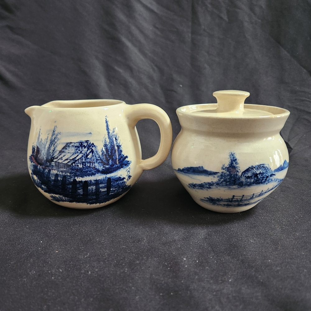 Vintage Paul Storie Pottery Company Creamer & Sugar Set